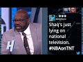 Shaq not realizing he was 8th alltime on the nbas blocks list  inside the nba