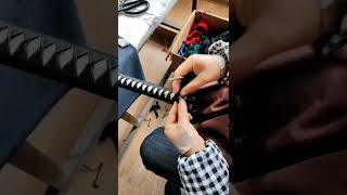 How to end up tsukamaki knot #sword #samurai #martialarts