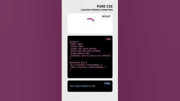 CSS-only animated loding spinner  #coding #css #csstricks