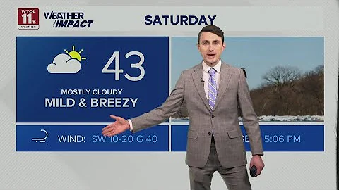 Warmup on breezy Saturday; cold front moves in Sunday | WTOL 11 Weather