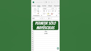 ✅ ¡Solo MAYÚSCULAS en Excel! | Validación de datos inteligente