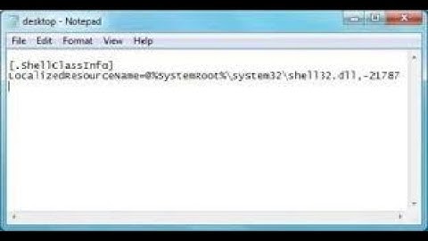 How to fix [.ShellClassInfo] LocalizedResourceName=@%SystemRoot%\system32\shell32.dll,-21787