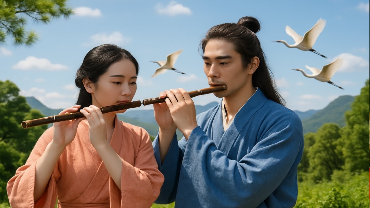 Relaxing Chinese Bamboo Flute & Guzheng Music for Sleep | Relieve ...