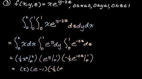 Triple Integrals over Rectangular Prism || Multivariable Calculus (Assignment 7, pt 1)