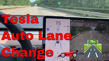 #Tesla #Autopilot Auto Lane Change Full Self Driving - Tesla Model 3