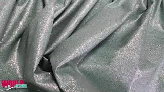 Aqua Glitter Cotton Fabric