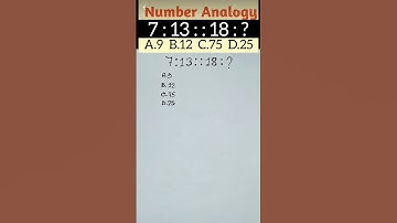 Number Analogy Reasoning Short Tricks #reasoning #shorttricks #rrbntpc #rrb #ssccgl #rrbgd #sscchsl