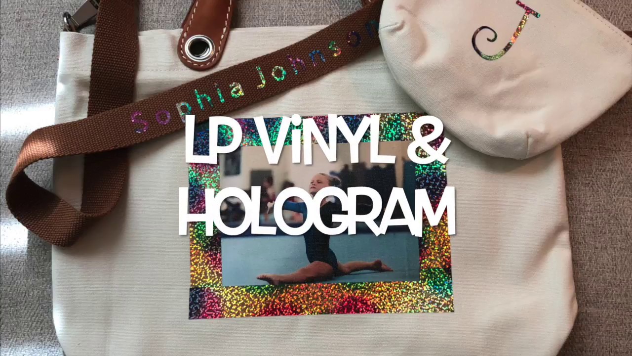 HOW TO APPLY HEAT TRANSFER VINYL TO A TOTE BAG: Spectrum, Holo