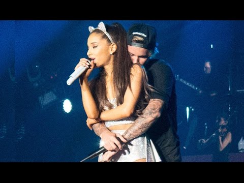 Justin Bieber Gropes Ariana Grande In Concert - YouTube