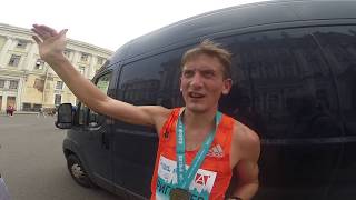 видео: Олег Григорьев после победы на марафоне Белые ночи картинка: Олег Григорьев после победы на марафоне Белые ночи