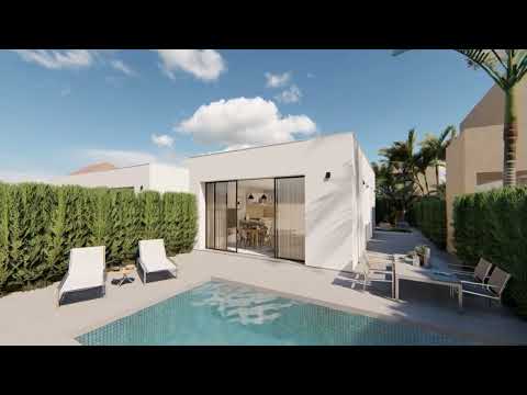 Fantastic new 2 bed villas just 120m from the beach in Los Urrutias, Spain