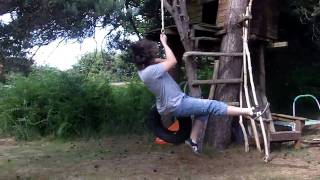 Skully98 (Sam Wood) gets pwned by a tire swing! Skully98 Liamsmythe2009 Brightsidemovies10.