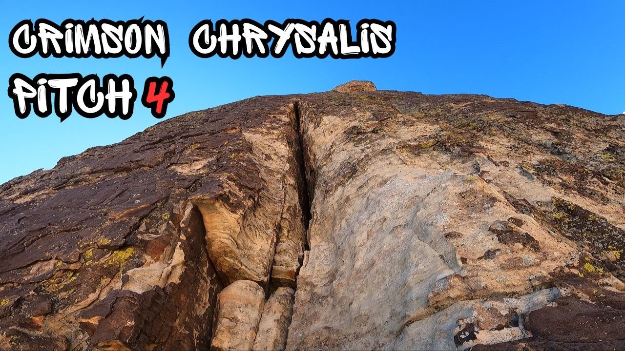 Crimson Chrysalis Pitch 4 Red Rock Climb