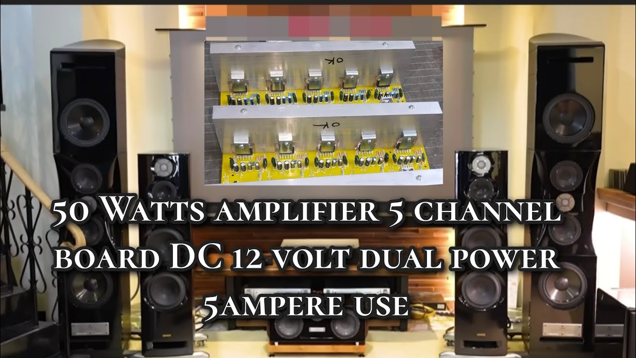 Tda7265.# 5 channel amplifier board DC 12 volt dual power WhatsApp. 6380724050