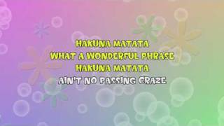 Video thumbnail of "Hakuna Matata (Karaoke)"