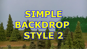 MODEL RAILROAD SIMPLE BACKDROP STYLE 2