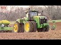 Big JOHN DEERE Tractors Planting Corn