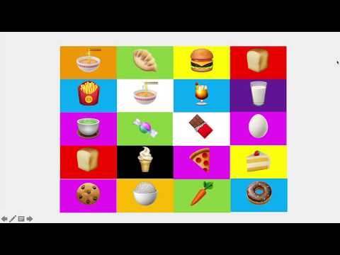 Memory game Food and drinks 记忆游戏 食物和饮料 Learn Chinese