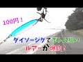 ダイソージグでボトム狙い ルアーが爆釣！