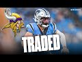 Vikings bring back WR Adam Thielen in trade with Panthers