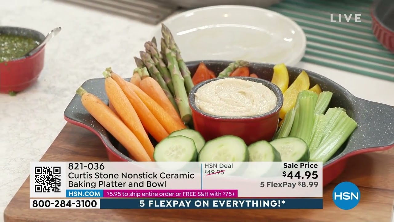 Curtis Stone Nonstick Ceramic Baking Platter Set