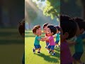 चलो दौड़ो कूदो  | Action Words Hindi Rhyme for Kids #hindirhymes #kidsshorts #ytshorts