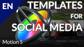 🎬 Motion 5: How to Change/Set Up a Title or Template for Use in Social Media & Final Cut Pro!