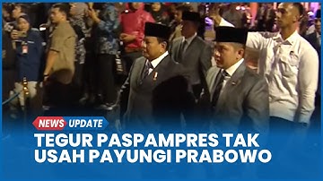 Detik-detik Seskab Mayor Teddy Tegur Paspampres Tak Usah Payungi Prabowo saat Sambut Erdogan