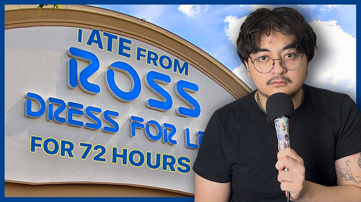 I Ate Food From Ross for 72 Hours