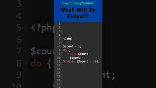 Do While Loop#whileloop #programming #php #phplaravel #phploop #coding #problemsolving #dowhileloop