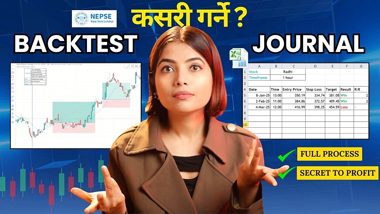 How to Backtest and Journal Any Strategy in NEPSE ? Nepal Share Market | CA Supriya Sharma