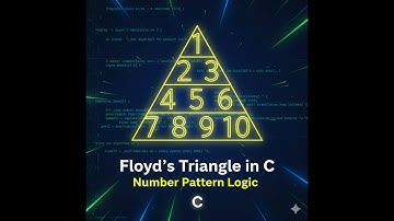 Floyd’s Triangle in C | Number Pattern Program in C | Logic Explained with Output