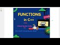 4. How to write functions in c++ @welearntechnology