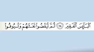 ماتيسر من سورة الحج بصوت القارئ الشيخ خالد الجليل بتقنية عالية الجودة 4K