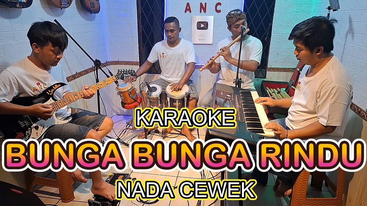 BUNGA BUNGA RINDU KARAOKE NADA CEWEK RITA SUGIARTO