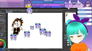 [OLD VOD] Nikmo Doodle Requests Highlight: 1k Follower 24HR Celebration Stream!!