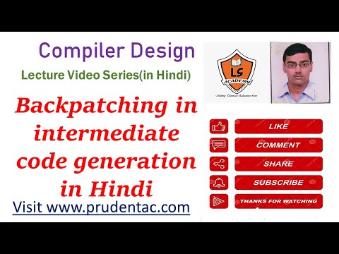 Backpatching in Intermediate code generation in Hindi