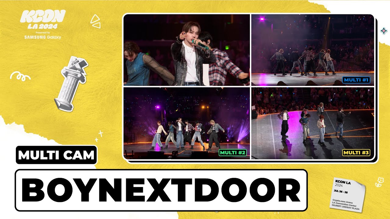 BOYNEXTDOOR (보이넥스트도어) | MULTI CAM 🎥 | KCON LA 2024 - YouTube