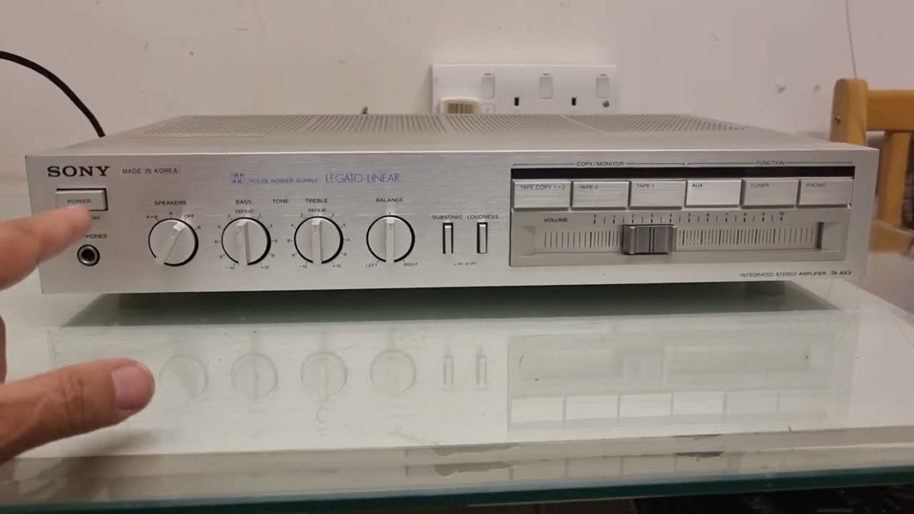 Ampli Sony TA-AX360 – Révisé Par Pro, Argenté, Entrées Phono/AUX, Fonctionne Nickel