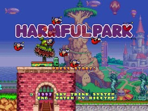 Jeu PS1 HARMFUL PARK - Jeu De Tir Parodique Japonais - Version NTSC-J - Complet Avec Manuel - 1997