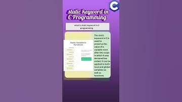 static keyword in C programming #exams #quiz #computerscience #cprogramming #viralshort #interview