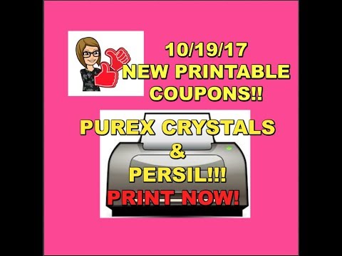 HOT NEW PRINTABLE COUPONS | PUREX CRYSTALS | PERSIL