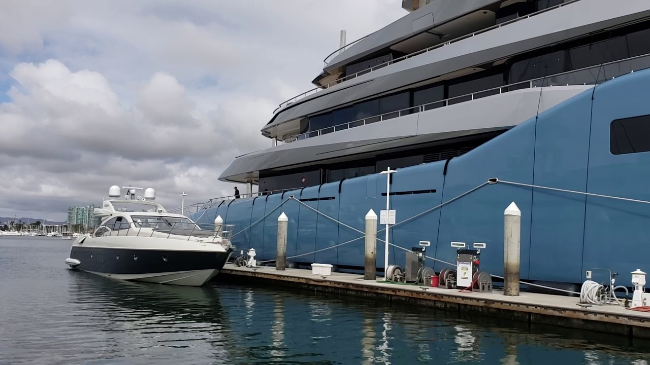 Billionaire's Super Yacht Football Club Owner Parks Exotic Yacht in