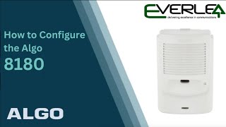 How To Configure The Algo Sip Audio Alerter 8180