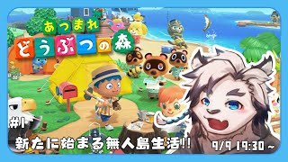 【あつまれどうぶつの森#1】虎村サンドロ、無人島生活始めます!!【ケモノVtuber】