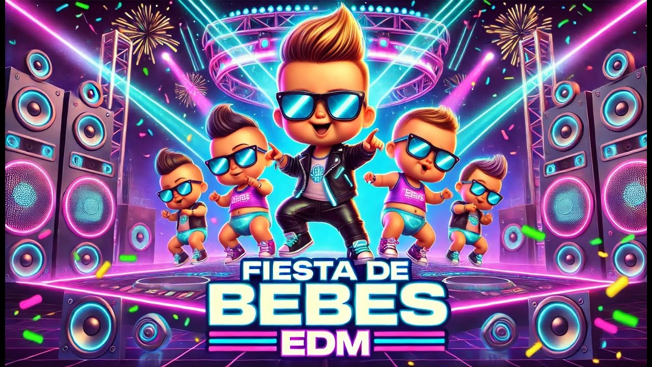 Niño Rave Fiesta de Bebés EDM | Baile Neon Infantil, Rave para Niños & Diversión ...