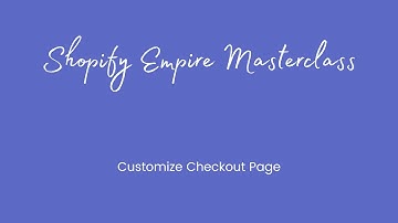 SHOPIFY NARRATIVE THEME TUTORIAL - Customize Checkout Page