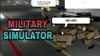 Roblox Military Simulator Funny Moments #1 (Trolling)