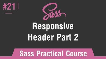 Sass Practical Course in Arabic #21 - Responsive - Header Part 2