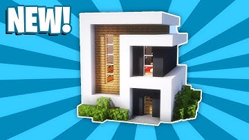 Minecraft : How To Build a Small Modern House Tutorial (#14) (Minecraft House Tutorial)